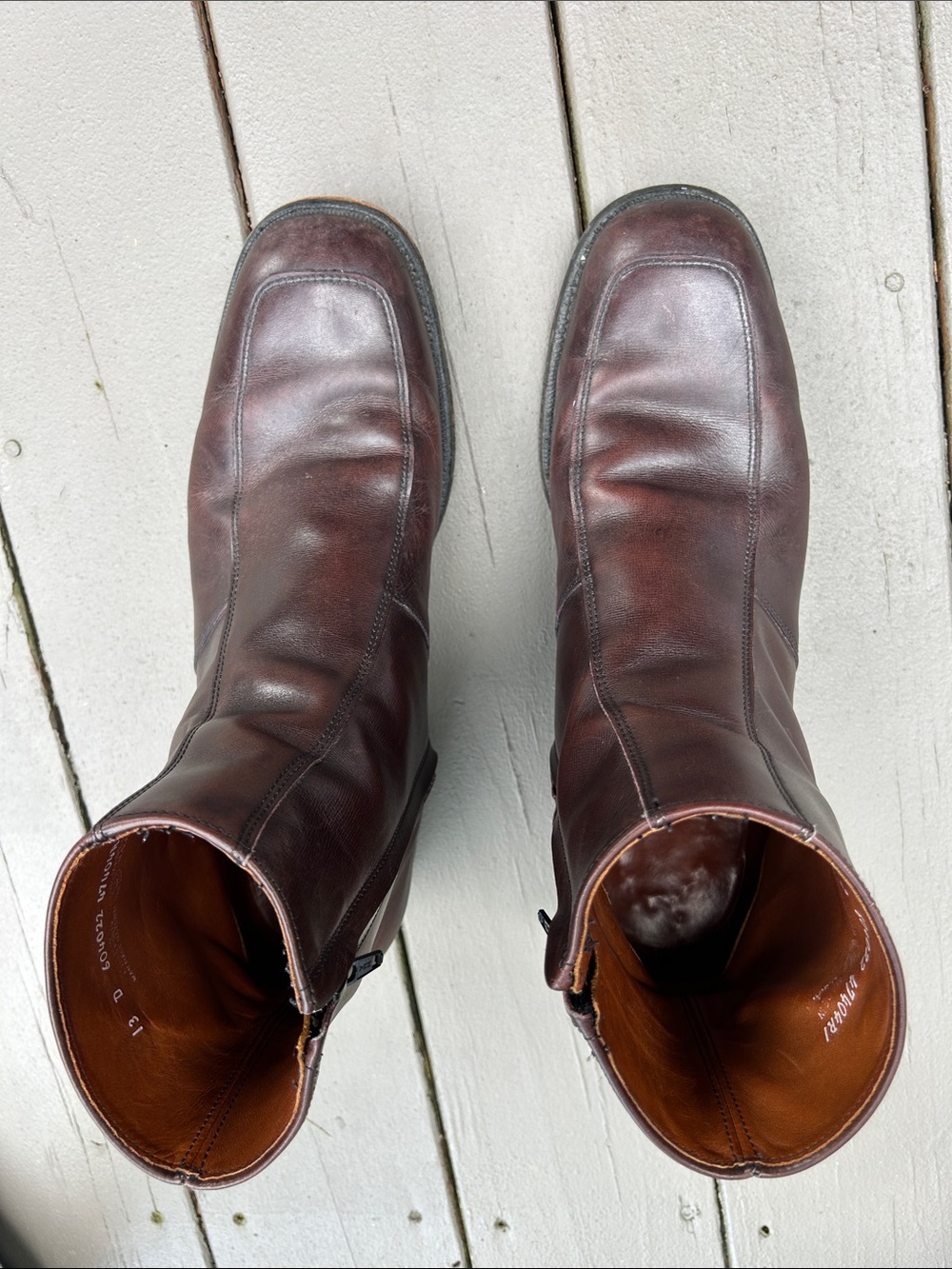 Men's Vintage Leather Boots - image 4